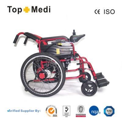 Steel 12 Inch Power Motor Electrical Wheelchair for Old People