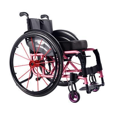 Small Size Aluminium Folding Manual Wheelchair for Sports