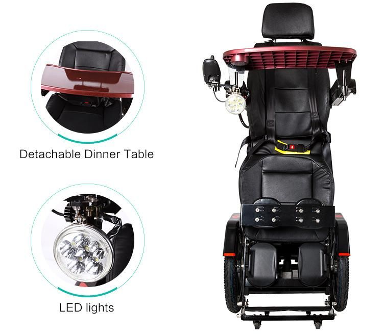 New Luxury Heavy Duty Standing Electric Wheelchair for Spine Injury