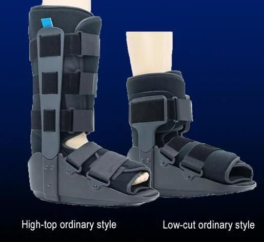 Rebound Air Walker Boot with Compression Adjustable Comfortable Straps & Air Pump Rocker Bottom