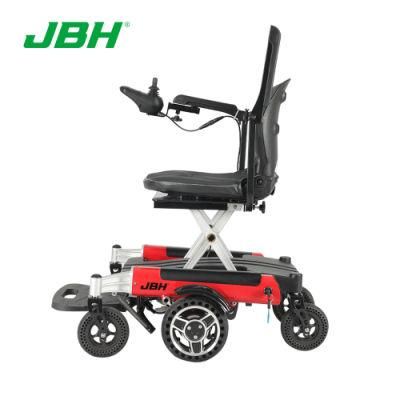 360-Degree in-Situ Rotating Remote Control Folding up and Down Electric Wheelchair