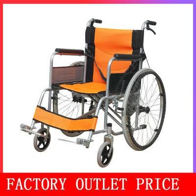 High Quality Aluminium Alloy Light Weight Non Electric Folding Manual Wheelchair