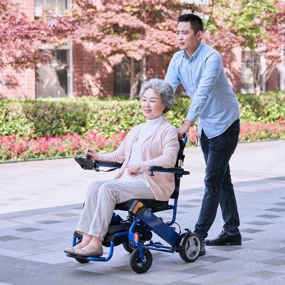 FDA Proved Lithium Battery Folding Electric Automatic Wheelchair for Elderly