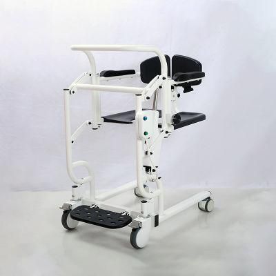 Electric Patient Transfer Lift Commode Toilet Bath Chair with Wheels for Disabled Elderly Moving Wheelchair