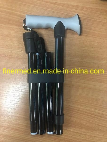 Soft Ergonomic Grip Handle Aluminum Lightweight Folding Walking Cane Stick