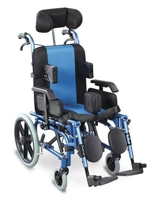 Reclining Foldable High Back Power Wheelchair for Eldery and Disabled