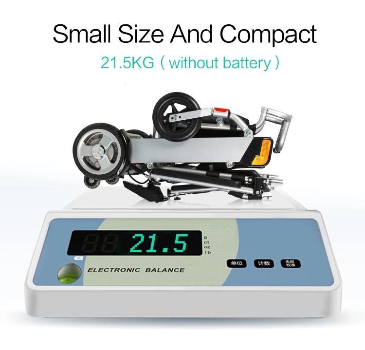Folding Lightweight Electric Wheelchair Jbh Medical Ce, FDA