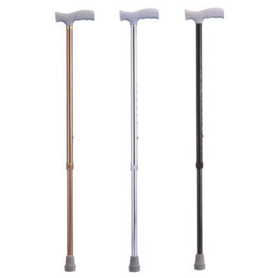 Walking Cane Lightweight Portable Plastic Handle Aluminum Adjustable Height Straight Walking Stick for Elderly People with Limited Mobility