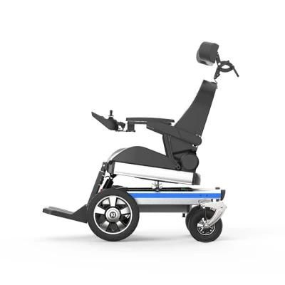 Adjustable Recline Backrest Folded Power Wheelchair