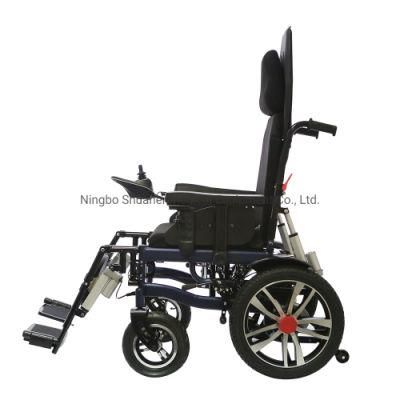 Hospital Equipment Home Care Lightweight Folding Electric Power Wheelchair for Disabled People