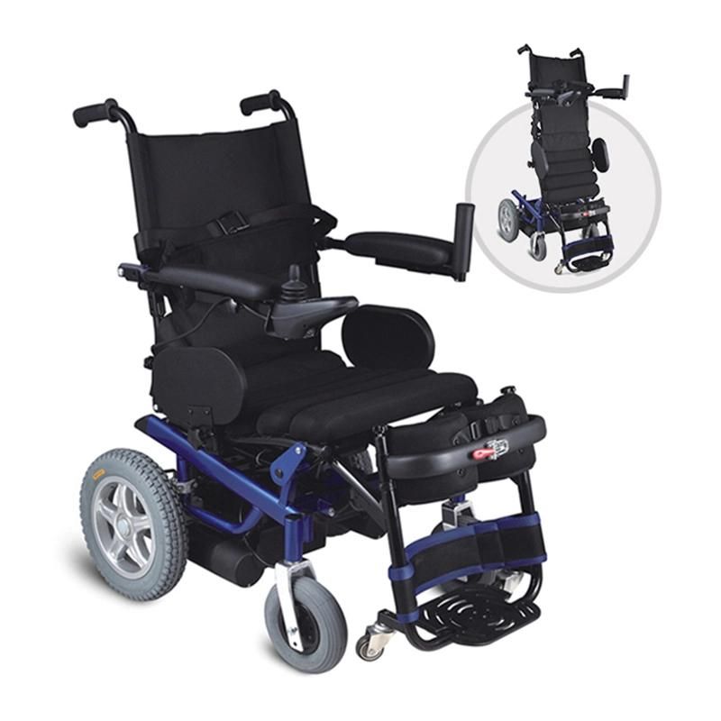 Rehabilitation Aluminum Steel Power Stand up Folding Wheel Chair Manual Electric Wheelchair for Disabled People