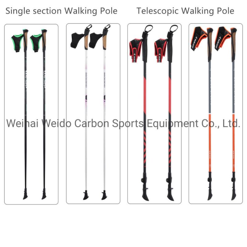OEM Factory Customized Hiking Stick 6061 Aluminum Nordic Walking Pole