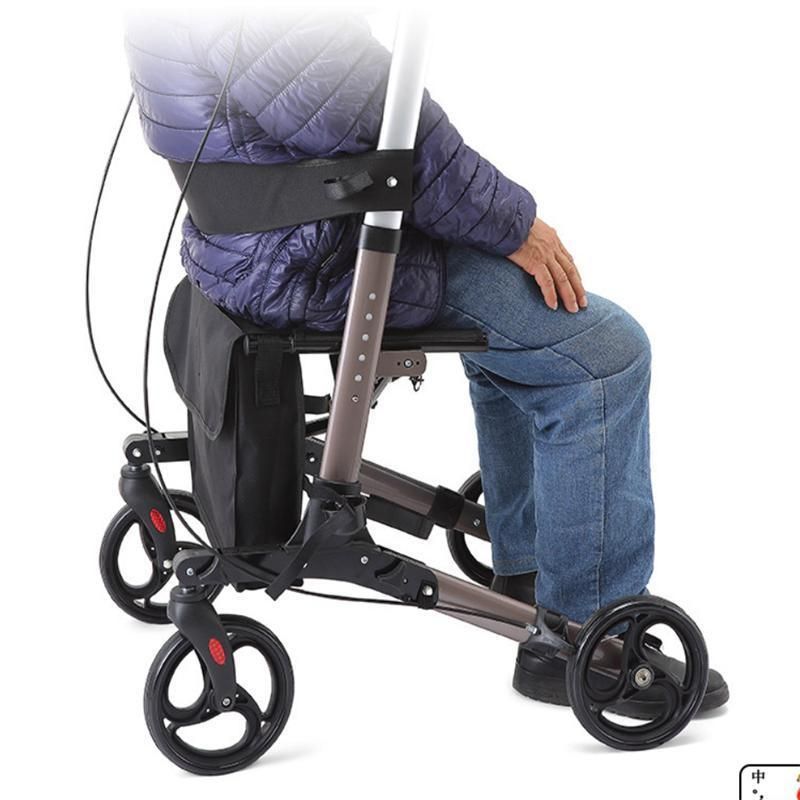 Stand up Walker with Metal Wheels Stand up Folding Roller