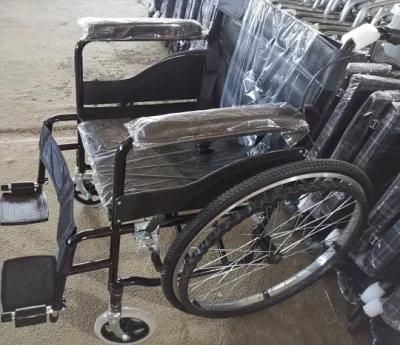 Healthcare Supplies Easy Handling Aluminum Rehabilitation Wheelchair for The Disabled