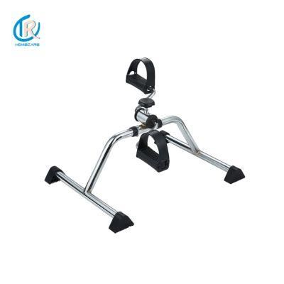 Exercise Peddler with Attractive Silver Vein Finish, Folding Pedal Excerciser