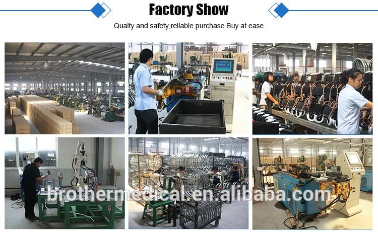 Factory Direct Sales Lightweight Aluminum Folding Wheelchair for Disabled