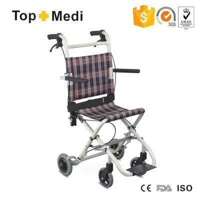 Topmedi Hot Selling Transit Lightweight Aluminum Wheelchair