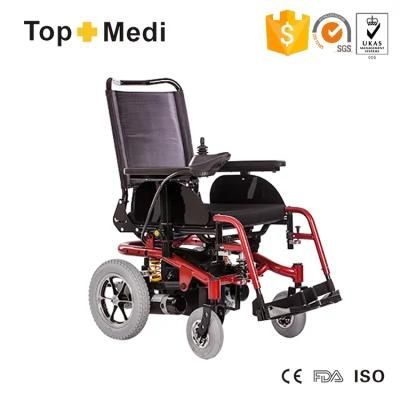 Medical Devices Handicapped Reclining Electric Power Folding Wheelchair for Elderly People
