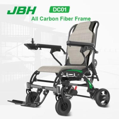 Super Light Power Travelling Outdoor Electric Folding Carbon Fiber Wheelchair for The Disabled