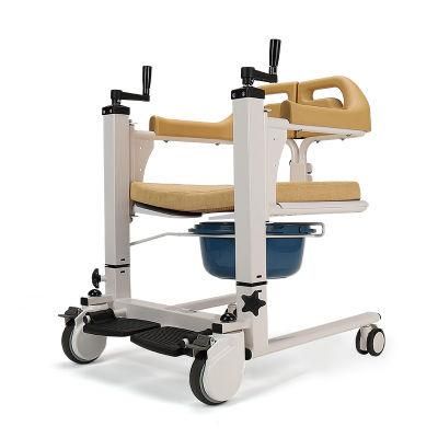 Multifunction 4 in 1 Transfer Lifting Patient Toilet Commode Chair