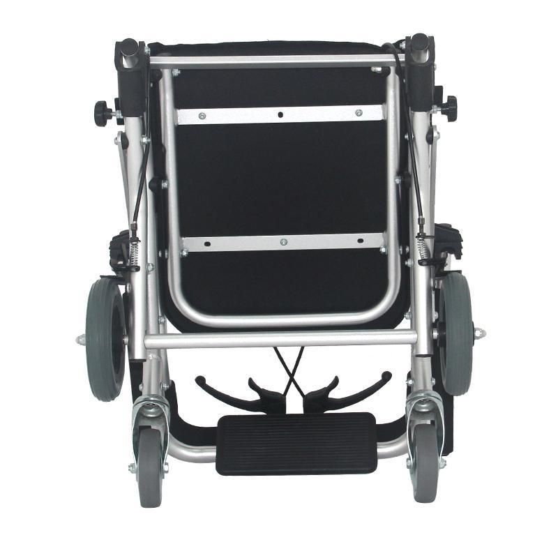 Mn-Ly004 Economical Price Portable Folding Wheelchair Aluminum Manual Wheelchair