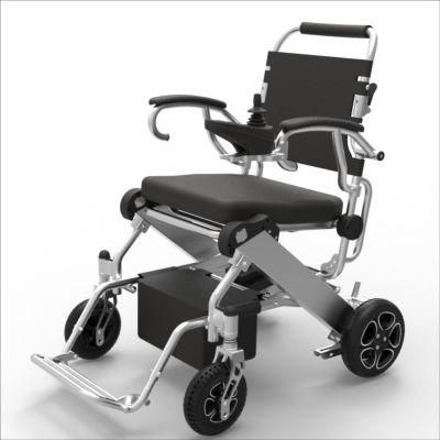 Rehabilitation Therapy Supplies Aluminum Lightweight Folding Electric Wheelchair