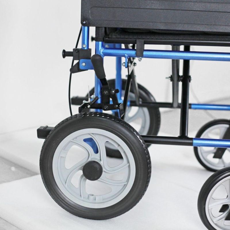 Hospital Elderly Foldable Wheelchair Height-Adjustable Manual Wheelchair