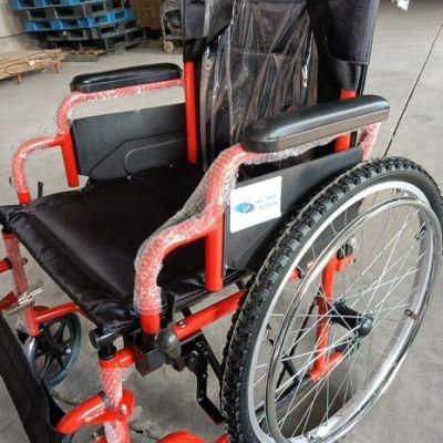 Elderly Medical Products Folding Bariatric Wheelchair for Disabled