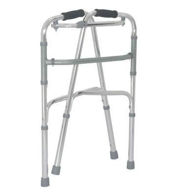 Folding 2 in 1 Medical Rehabilitation Walker for Disabled Aluminum Walking Aids