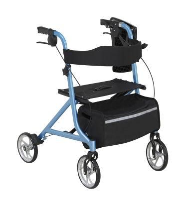 Folding Walker Light Weight Height Adjust Manual Hot Sell Popular outdoor Chair for Elderly Home Care Aluminum Rollator Walking Aids