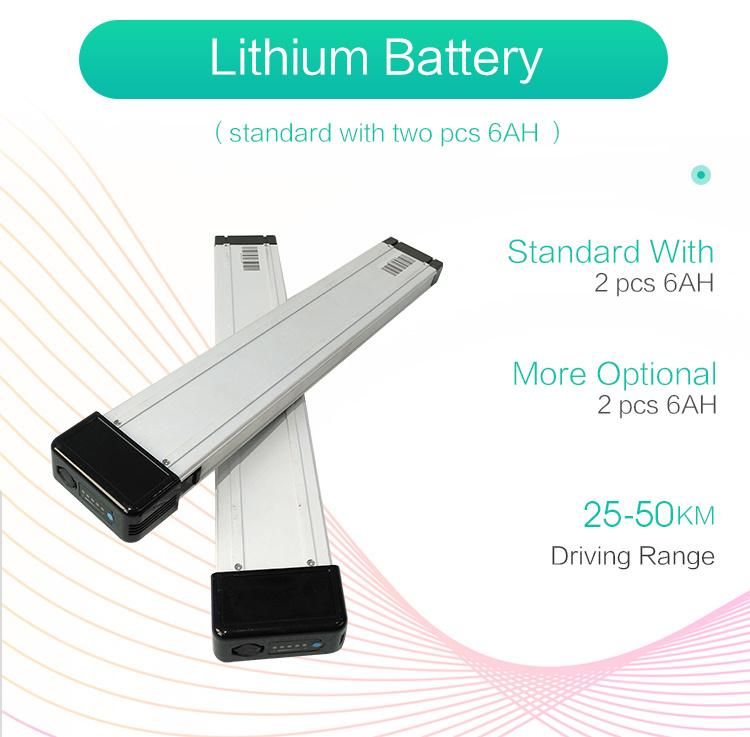 Deatchable Lithium Battery Folding Electric Wheelchair