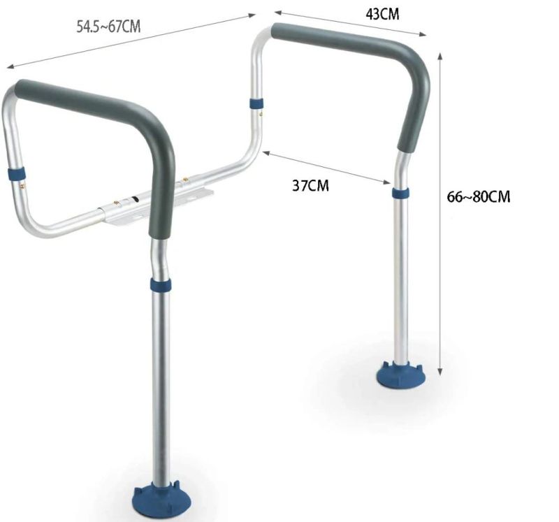 Commode Chair- Toilet Safety Rail, Medical Bathroom Safety Frame