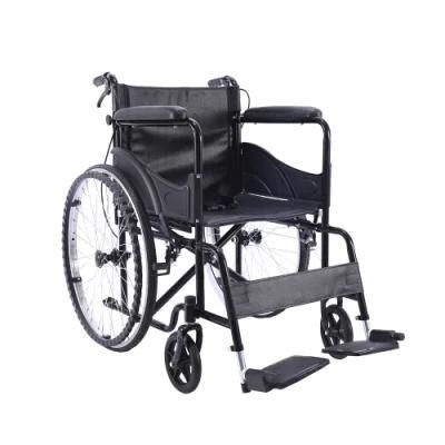 Cheap Durable Manual Folding Elderly Lightweight Steel Frame Wheel Chair
