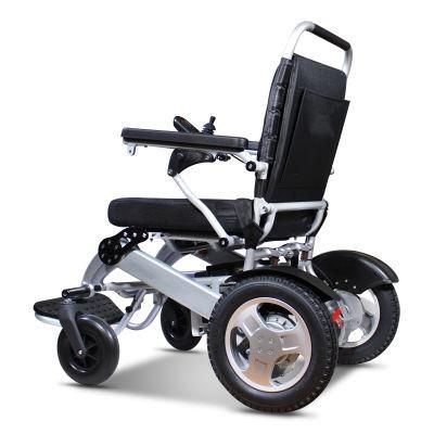 12 Inch Wheel Aluminium Smart Disabled Light Foldable Electric Wheelchair