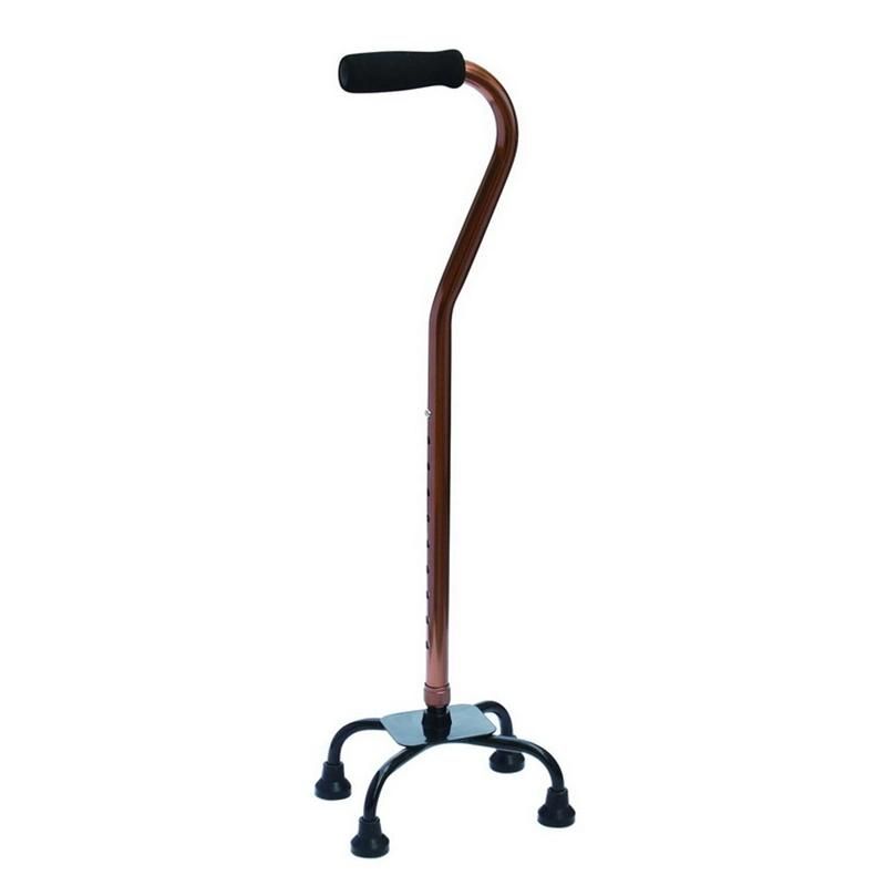 4 Legs Non-Slip Foot Pad Safety Outdoor Lightweight Walking Stick Multi Style Aluminum Adjustable Height Rehabilitation Crutch for Disabled People