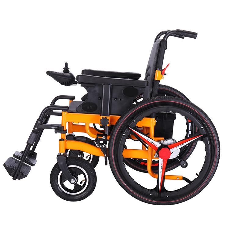 Cheap Sale Folding Portable Electric Wheel Chair Wheelchair for The Disabled and Elderly