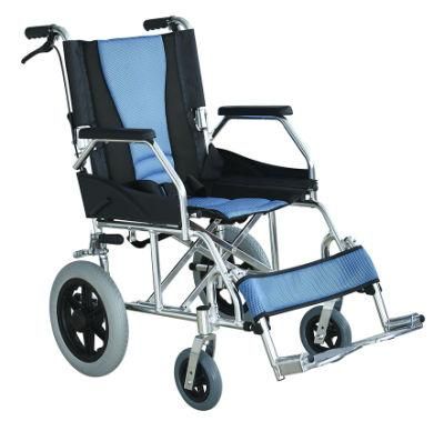 Aluminum Standard Travel Lightweight Easy Carry 12 Inch Rear Small Wheel Wheelchair