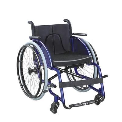 Topmedi Lightweight Leisure Aluminum Wheelchair for The Handicapped and The Elderly