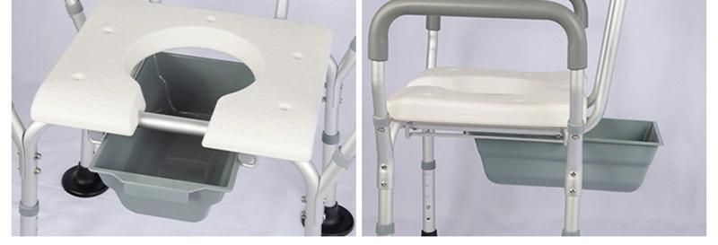 Aluminum Alloy Bath Chair for The Elderly Potty Chair Commode Chair Shower Chair Non-Slip Bathroom Chair