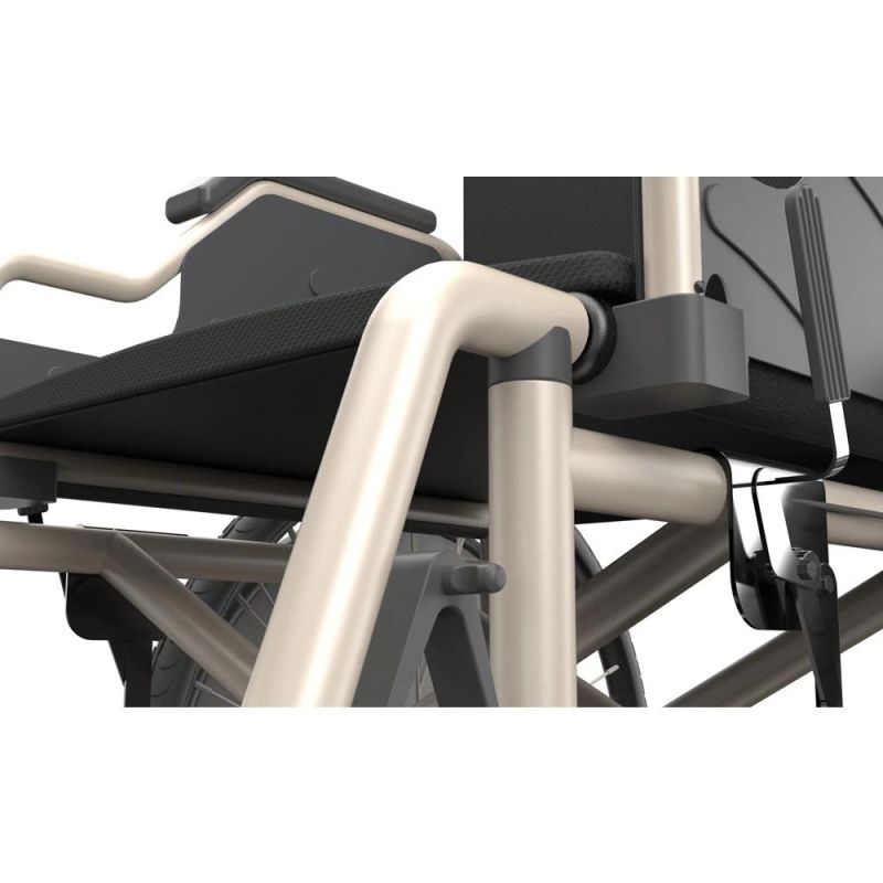 Fashion Medical Equipment Aluminum Handicap Portable Walker Folding Manual Wheelchair