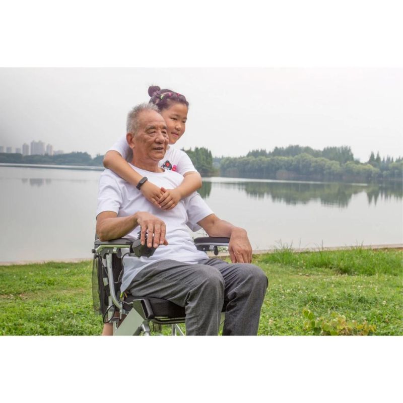 Ce Cerebral Palsy Children Standing Active Racing Stroller Aluminum Alloy Portable Folding Fold Electric Wheelchair Wheel Chair with Lithium Ion Battery