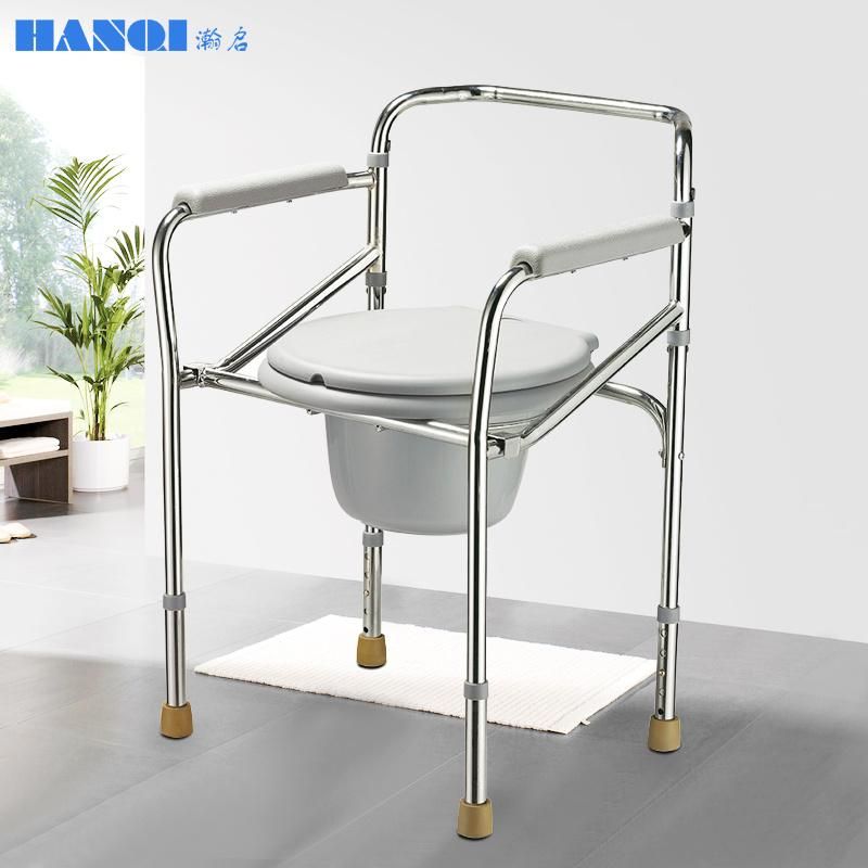 Hanqi Hq612 High Quality Commode Chair Portable Toilet Seat for Bariatric Adult