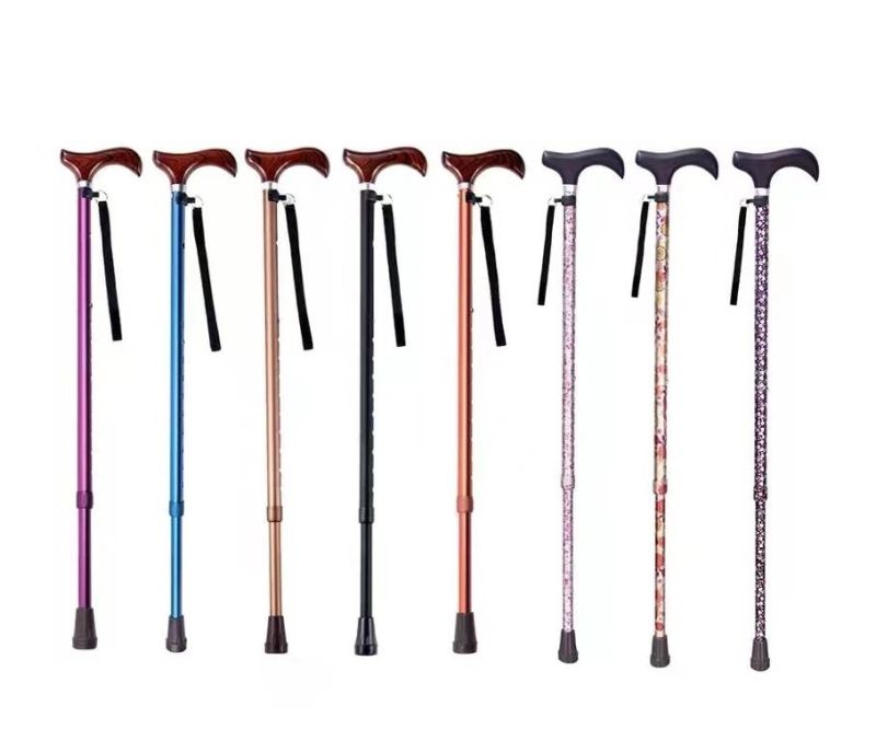 Walking Stick Lightweight Adjustable Cane with Handlefor Balance, Wheelchair Aid