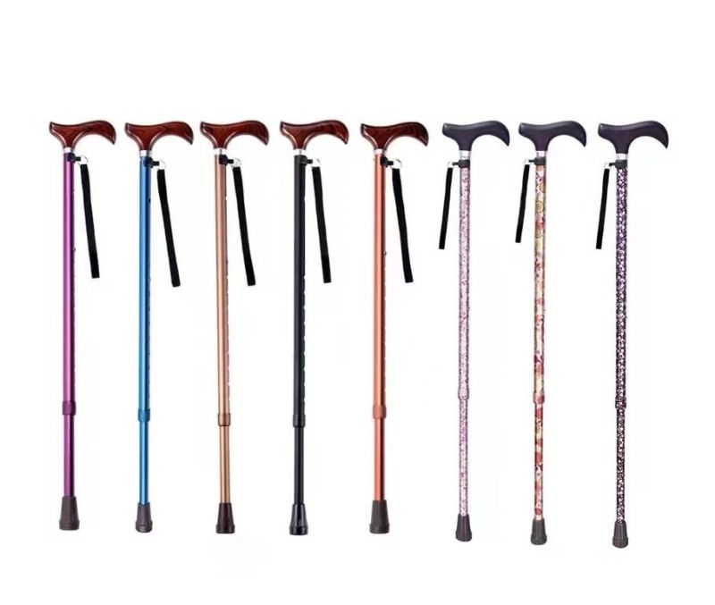 Walking Stick Lightweight Adjustable Cane with Handlefor Balance, Wheelchair Aid