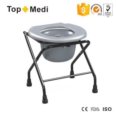 Cheapest Price Folding Commode Chair with Bedpan