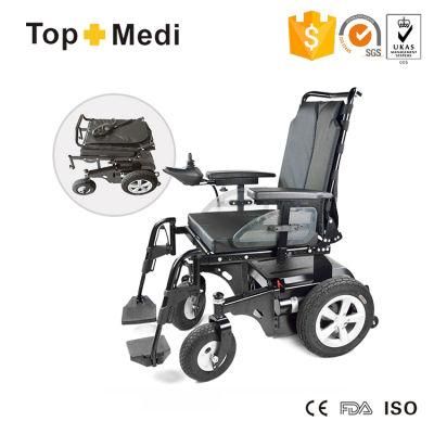 2018 Handicapped Disabled Steel Folding Electric Power Wheelchair for Sale