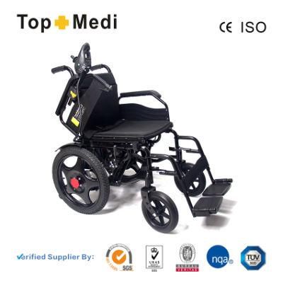 Topmedi Light Weight Portable Electric Wheelchair for Disabled