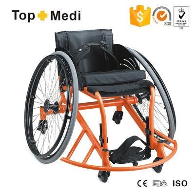 Aluminum Manual Basketball Sport Wheelchair for Handicapped Outdoor