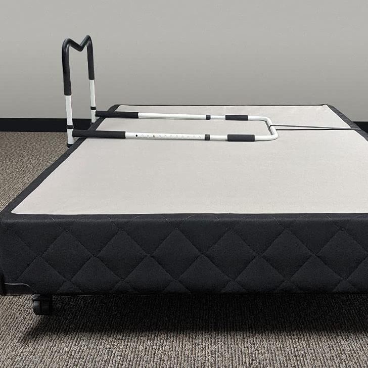 Wheelchair Assist- Steel Bed Assistance Rail W/Storage Bag Foam Handle Sabed Rail with Adjustable Handle