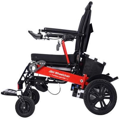 400W Brush Motor Power Chair Auto Folding Electric Travel Wheelchair